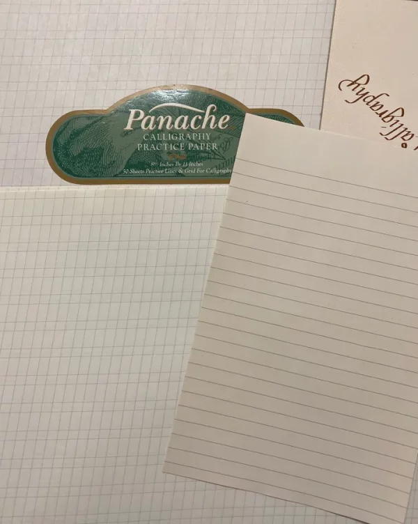 7 Sheets Vintage Calligraphy Writing Practice Paper Sheets Lettering by Sheaffer Eaton and Panache for Junk Journal Pages Diary Scrapbook