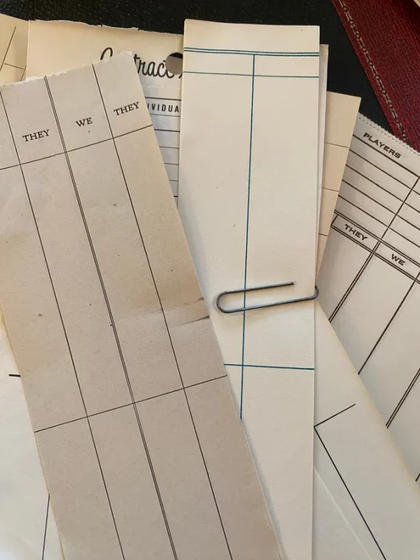 Vintage and Antique Bridge Card Game Score Sheets of All Styles Art Deco Mid Century Game Night Ephemera Junk Journal Paper Pages