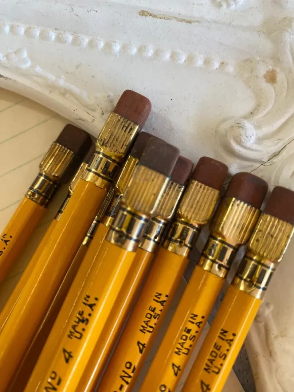 Vintage Empire Pencil Co Park Avenue No 4 Pencil Dead Stock Square Ferrule Writing Drawing Lettering School Teacher Professor Author